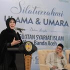 Wali Kota Banda Aceh Illiza Sa’aduddin Djamal menghadiri Silaturahmi Ulama dan Umara dalam rangka Penguatan Syariat Islam Kota Banda Aceh di Pendopo Wali Kota, Minggu (2/8/2026) malam. Foto: Dok. Prokopim Kota Banda Aceh