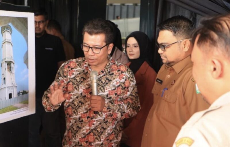 Persiapan pameran kebencanaan di Museum Tsunami Aceh menjadi bagian dari upaya meningkatkan literasi dan kesadaran masyarakat terhadap mitigasi bencana. Foto: Dok. Istimewa 