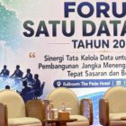 Asisten Perekonomian dan Pembangunan Sekda Aceh, Ir. T. Robby Irza, S.SiT, MT, saat membuka acara Forum Satu Data Aceh Tahun 2026 dengan tema