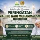 Masjid Raya Baiturrahman Banda Aceh menjadi lokasi pelaksanaan peringatan Maulid Nabi Muhammad SAW 1448 H/2026 M yang digelar Pemerintah Aceh melalui Dinas Syariat Islam Aceh. Foto: Dok. Istimewa