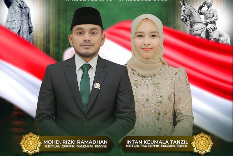 Ketua DPRK Nagan Raya Bersama Istri. Foto: Dok. Istimewa 