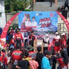 Bupati Aceh Barat Tarmizi SP, MM membuka kegiatan Car Free Day dalam rangka HUT ke-81 Kemerdekaan RI tingkat Kecamatan Bubon di Lapangan Bola Kaki Gampong Kuta Padang, Minggu (9/8/2026). Foto: Dok. Istimewa