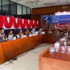 Rapat penetapan kebijakan tata kelola keamanan informasi dan persandian Pemerintah Kabupaten Aceh Jaya di Media Center Setdakab Aceh Jaya, Selasa (22/9/2026). Foto: Dok. Pemkab Aceh Jaya