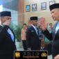 AKBP Muhammad Yanis dan Kompol Khairinnas resmi dilantik masing-masing sebagai Kepala BNN Kota Banda Aceh dan Kepala BNN Kota Langsa oleh Kepala BNNP Aceh Brigjen Pol. Dr. Dedy Tabrani, Selasa (29/9/2026). Foto: Dok. Istimewa 