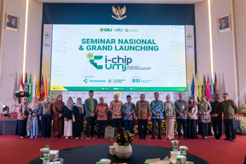 Universitas Muhammadiyah Jakarta (UMJ) resmi meluncurkan Indonesian Center for Health Evidence-Informed Policy (I-CHIP) melalui Grand Launching I-CHIP UMJ dan Seminar Internasional, Selasa (15/9).
