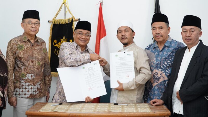 Penandatanganan Nota Kesepahaman (Memorandum of Understanding/MoU) antara UICI dan Yayasan Syech Bani Nuryayi pada Rabu, 23 September 2026. 