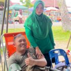 Dandim Letkol Inf. Rana Mega Al-Amin, S.I.P., didampingi oleh istrinya selaku Ketua Persit Kartika Chandra Kirana (KCK) Cabang XXXII Dim 0110/Abdya, Ny. Ifa Rana Mega saat donor darah. Foto. Dok. Teukunizar/noa.co.id