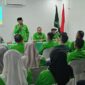 Ketua DPC PKB Abdya Zulkarnain membuka kegiatan UKK Calon Ketua DPAC PKB se Kabupaten Abdya di aula Sekretariat PKB setempat. Foto. Dok. Teukunizar/nona.co.id