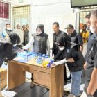 Prosesi tes urine warga binaan lapas Blangkejeren dan petugas saat razia gabungan. Foto. Dok. Teukunizar/noa.co.id