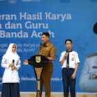 Wakil Wali Kota Banda Aceh Afdhal Khalilullah membuka Pameran Hasil Karya Siswa dan Guru dalam rangka memperingati Hardikda ke-67 di Taman Bustanussalatin, Banda Aceh, Selasa (15/9/2026). Foto: Dok. Prokopim Kota Banda Aceh