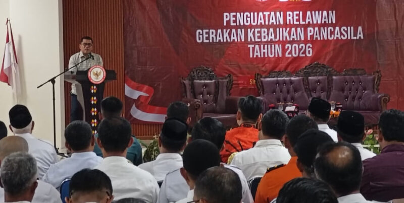 Anggota DPRRI, Muslim Ayub hadiri acara Penguatan Relawan Gerakan Kebajikan Pancasila pada Rabu, 28 Oktober 2026, dalam rangkaian hari kedua kunjungannya ke Simeulue. Foto:Dok Argam/Noa.co.id.