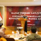 Rapat penyelesaian masalah keveteranan yang digelar Pusvet Bacadnas Kemhan RI di Banda Aceh membahas pendataan, verifikasi administrasi, dan pemenuhan hak veteran, Kamis (15/10/2026). Foto: Dok. Istimewa 