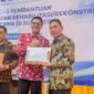 Bupati Pidie Jaya H. Syibral Malasyi menerima bantuan DIPA dana tugas pembantuan  sarana perdagangan pascabencana, Arch Hotel Bogor, Kota Bogor, Senin 5 Oktober 2026. Foto:Dok/Humas Prokopim Pidie Jaya 
