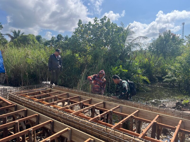 Salah satu jembatan dalam Program nasional Jembatan Garuda menunjukkan progres di Kabupaten Aceh Barat Daya. Foto. Dok. Teukunizar/noa.co.id