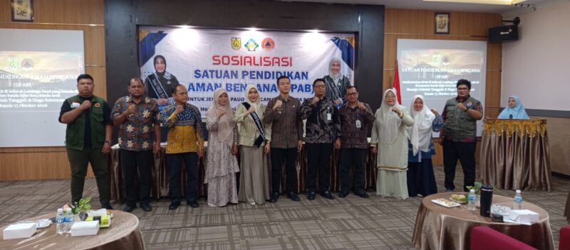 Kepala Sekolah dan perwakilan guru PAUD di wilayah Kecamatan Banda Raya mengikuti sosialisasi SPAB di Meeting Room Hotel Jeumpa Manheim, Kamis (15/10/2026). Foto: Dok. Diskominfo Kota Banda Aceh