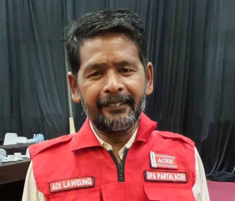 Wakil Ketua Umum DPW Partai Aceh Suadi Sulaiman (Adi Laweung).