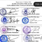 Surat pernyataan 33 voter PSSI Aceh