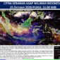 Citra satelit Himawari-9 BMKG menunjukkan sebaran asap di sejumlah wilayah Indonesia, termasuk Aceh, pada Kamis (15/10/2026) pukul 13.00 WIB. Foto: Dok. BMKG